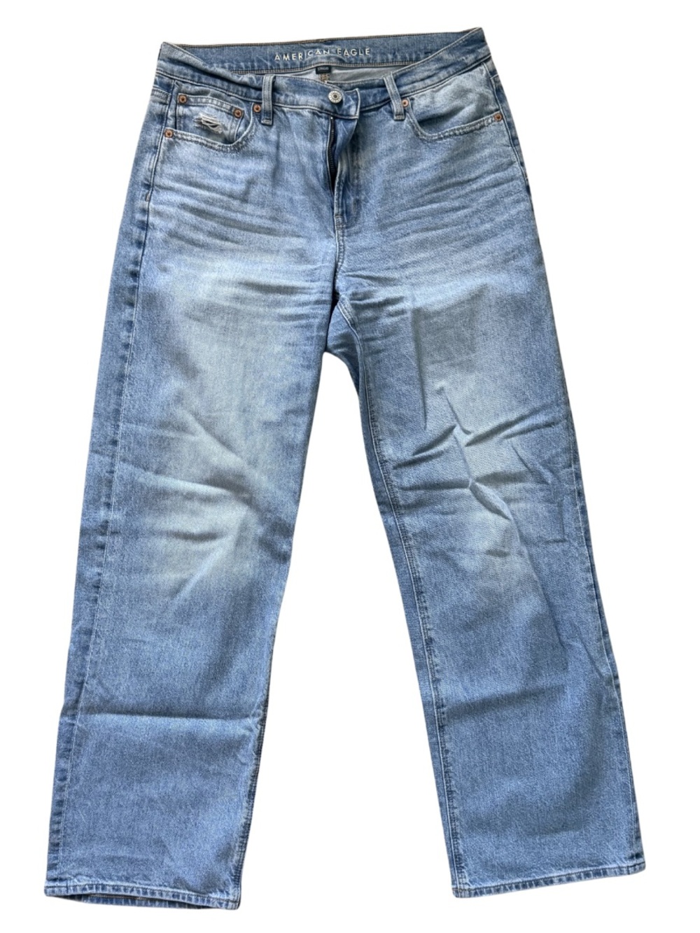 American Eagle Outfitters Light Blue Relaxed Straight Jeans